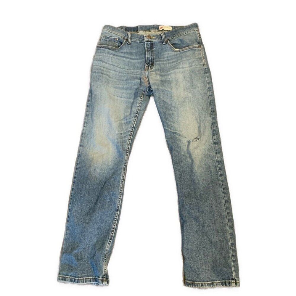 Wrangler Womens Denim Jeans Blue Slim Straight Mid Rise 32 X 30